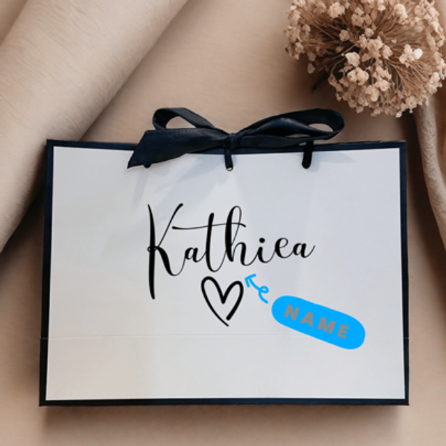 SHEIN Personalized Bridesmaid Gift Bags, Customized Wedding Gift Bags, Bachelorette Party Bags, Welcome Gift Bags, Bridal Shower Gift Bags, Elegant Gift Bag