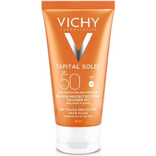 Vichy Ideal Soleil Mattifying Face Dry Touch Solkräm SPF 50, 50 ml