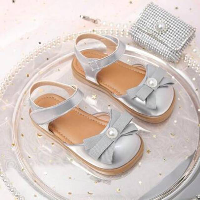 SHEIN Cute Bow-Knot Decorated Girls Summer Sandals/Baby Toddler Shoes