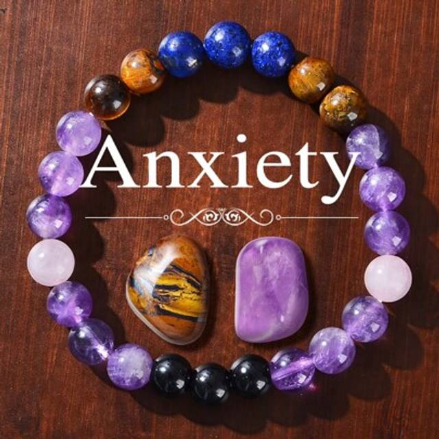 SHEIN 3PCS/SET Healing Crystal Beaded Bracelet Natural Amethyst - Pink Crystal - Tiger Eye Gemstone Stretch Bracelet Relieve Anxiety Protect Good Luck Gemst