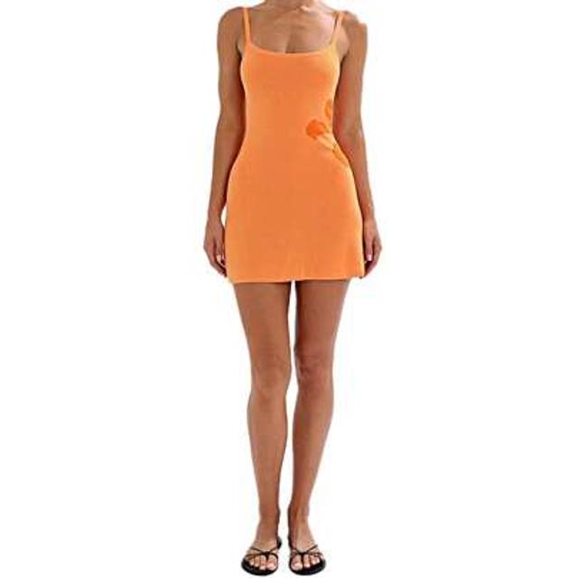 SHEIN Women Summer Mini Cami Dress Sleeveless Open Back Knit Floral Spaghetti Strap Dress