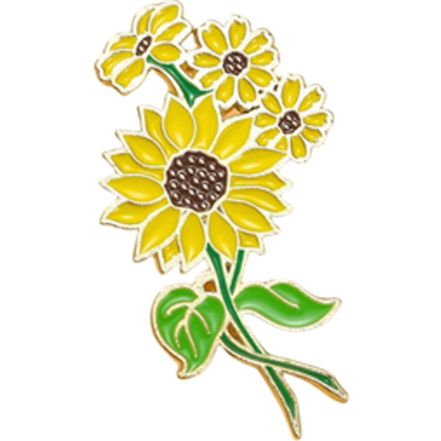 SHEIN Flowers Enamel Pin Sun Flower Custom Decorative Brooches Ornaments Lapel Bag Badges Jewelry Gifts Pin Pin For Clothes Bag Charm School Kpop Backpack T