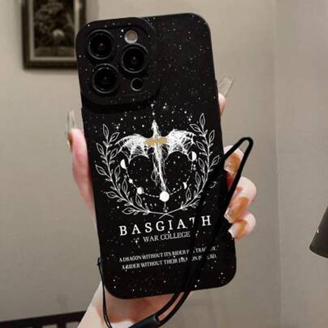 SHEIN Precise Holes Straight Edge Dragon & Starry Sky Painted Black Silicone Shockproof Phone Case Compatible With IPhone P14 Pro Max, P13, P11, P12, XR, 7/