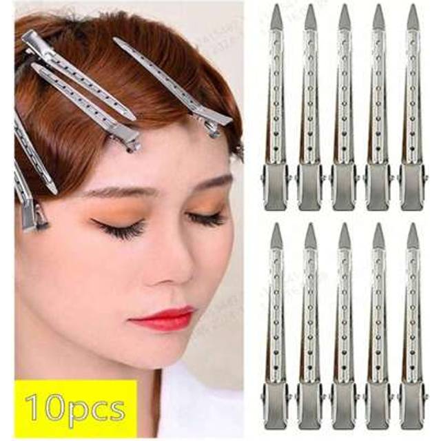 SHEIN 10/20/30/50-Pieces Metal Hairpin Set Suitable For Styling, Secting, Salon, Cutting Root, Thinning, DIY Hair Accessories, Hair Root Fluffy Clip Hair Fl