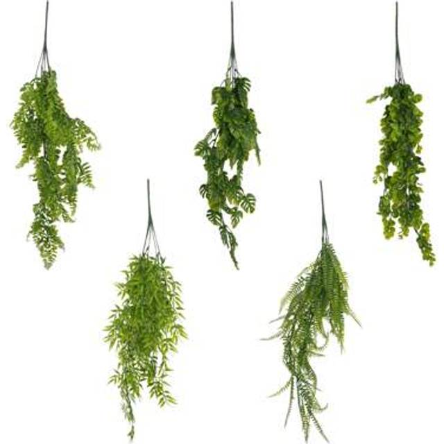 SHEIN 5PCS Artificial Hanging Vines Plants, Artificial Ivy Leaves Garland Trailing Potted Plants Plastic Decorative Artificial Plants For Indoor Outdoor Hom
