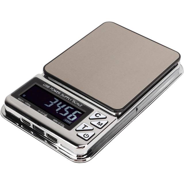 USB Electric Jewelry Flat Weighing Scale Electronic Kitchen Food Coffee Weighing Scale 200mAh