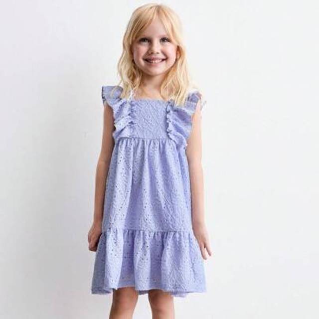 The HAPPY LOOK Young Girls Summer Embroidered Ruffle Hem Boho Style Dresses