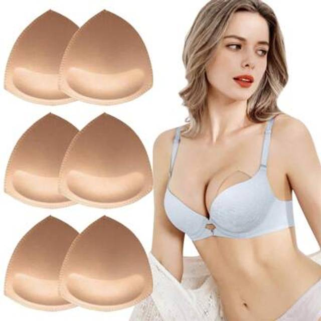 SHEIN Super Thick Bra Pads Inserts Removable Breast Enhancers Push Up Bra,Bra Pads Sewn Padded For Sports Bra