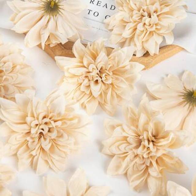 SHEIN 5/15PCS Artificial Flowers, Dahlias, Chrysanthemums, Wedding Decorations, Fake Plants Room Decor Fall Decorfake Flowers Garden Autumn Decor Centerpiec