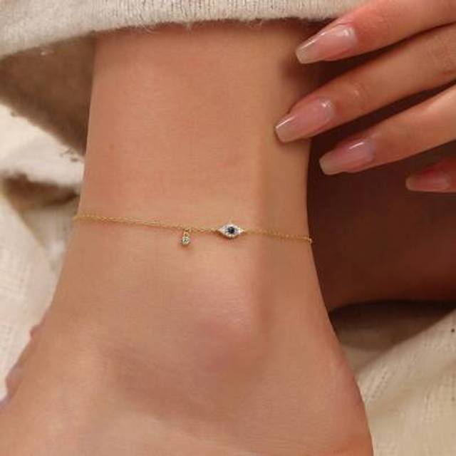 SHEIN 1pc 925 Sterling Silver Fashionable Minimalist Versatile Anklet, Stylish Jewelry Gift For Women