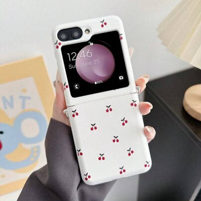 SHEIN 1pc PU Leather Full Body Phone Case Compatible With Samsung Galaxy Z Flip 6 5 4 3 5G