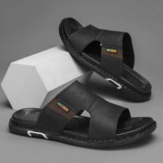 SHEIN Classic Retro Men&#39;s Outdoor Sports Arabic Style Flip Flops - Summer Fashion Comfortable Breathable Thong Sandals - Non-Slip Solid Color EVA Sole, Plus