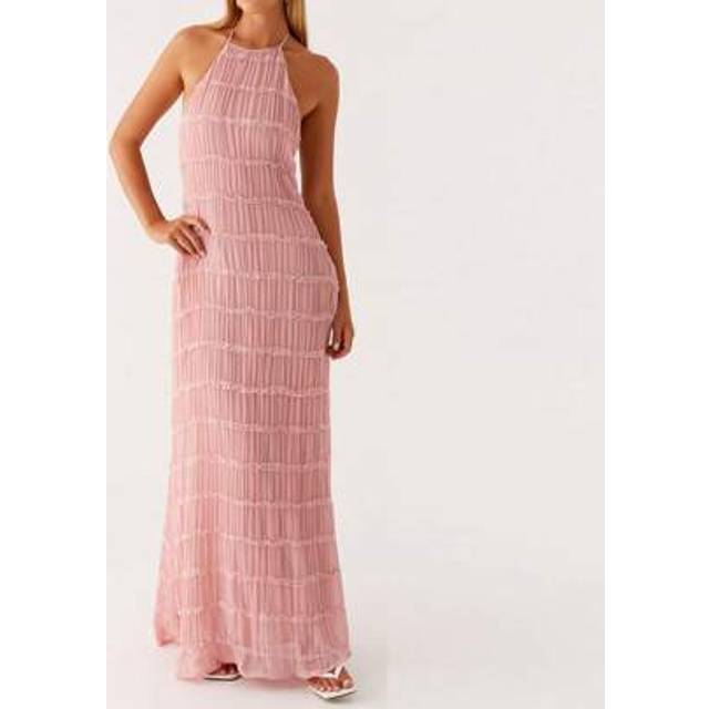 SHEIN Women&#39;s Ruched Bodycon Long Dress Sleeveless Backless Solid Color Dress Cocktail Party Dress