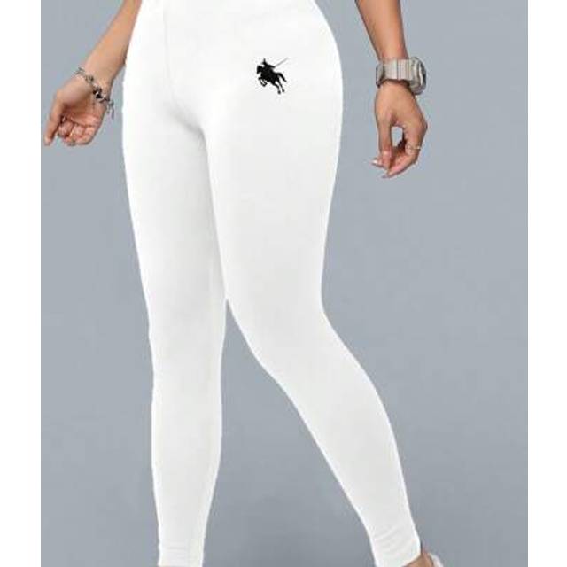 SHEIN High Waisted Equestrian Sports Graphic Skinny Full Length Leggings For Women, Suitable For Spring/Summer