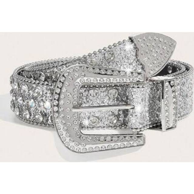 SHEIN 1pc Women&#39;s Rhinestone Western Cowgirl Style Belt, Suitable For Casual, Party And Gathering