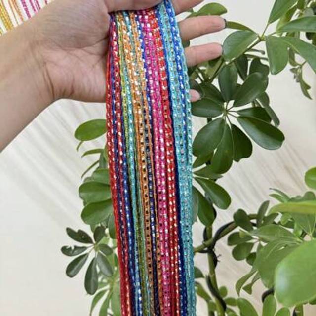 SHEIN 1pc Colorful Simple Daily S-Shaped Door Curtain
