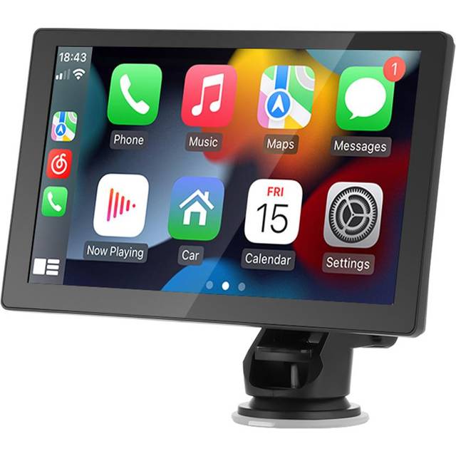 Bärbar bilstereo trådlös trådbunden CarPlay Android Auto Huvudenhet 9 tums skärm Bluetooth 5.0 WiFi FM-sändare Multimediamottagare MP5-spelare