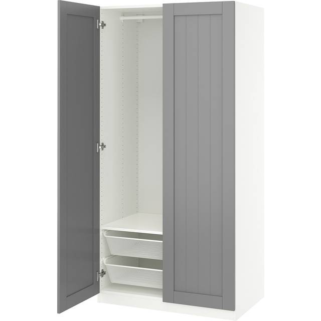 PAX / GULLABERG garderobskombination, vit/grå, 100x60x201 cm