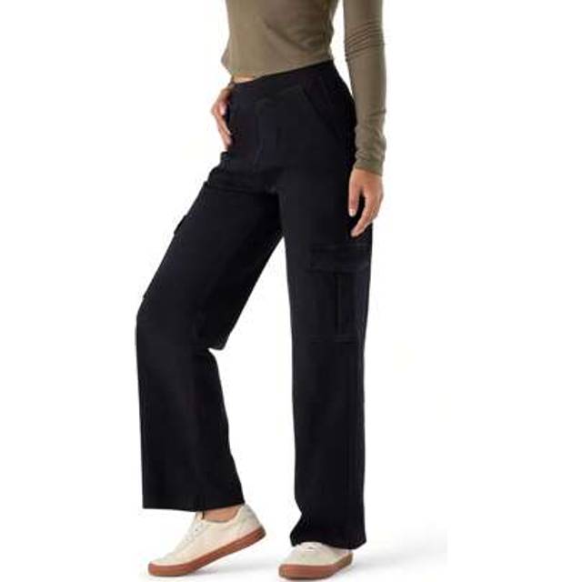 SHEIN Women&#39;s Colorful Cargo Jeans Mid Rise Wide Leg Jeans Stretchy Knit Denim Relaxed Fit Casual Pants With Multil Pockets