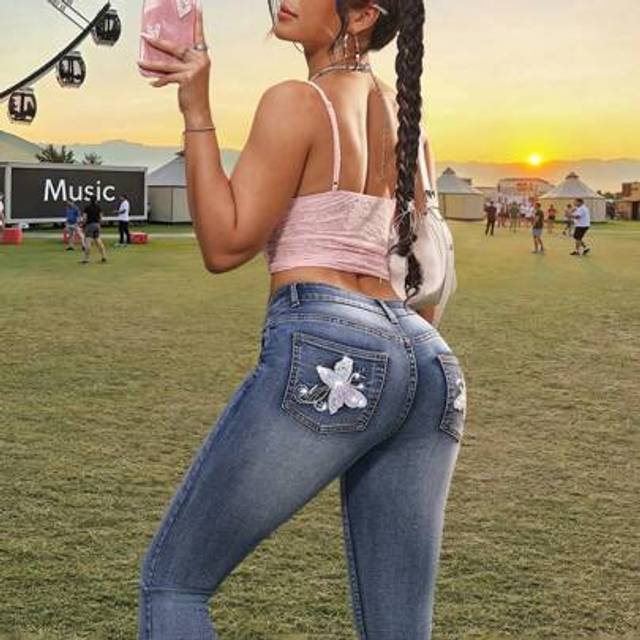 SHEIN Women&#39;s Sexy Skinny Low Waist Flare Stretch Denim Jeans, Blue Summer Outfits For Women Streetwear For Women Rodeo Outfits For Women,Summer Outfits For