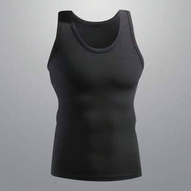 SHEIN Men&#39;s Outdoor T-Shirts Plain Color Sports Fitness Running Sleeveless Tank Top