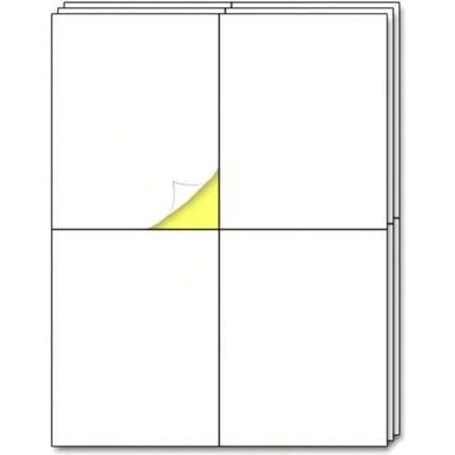 SHEIN 15 Sheets - Large Shipping Address Labels, Mailing Label Stickers For Packages, Storage Bins - 4 Per Sheet, 60 Pieces Back To School