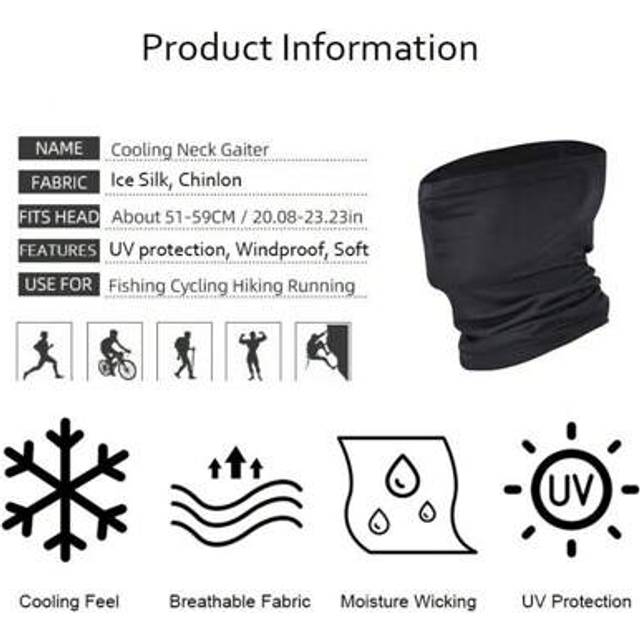SHEIN Motorcycle Balaclava Neck Gaiter Face Mask Ice Silk Snoods Scarf Wristband Tubes