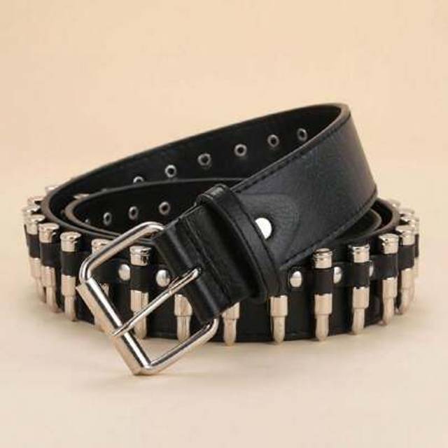 SHEIN Street 1pc Ladies&#39; Punk Pin Buckle Personality Bullet Enduro Belt, Suitable For Daily Use