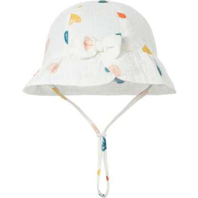 SHEIN 1pc Baby Bucket Hat, Infant Floral Bow Sun Hat, Cute & Soft Plain Color Sunhat
