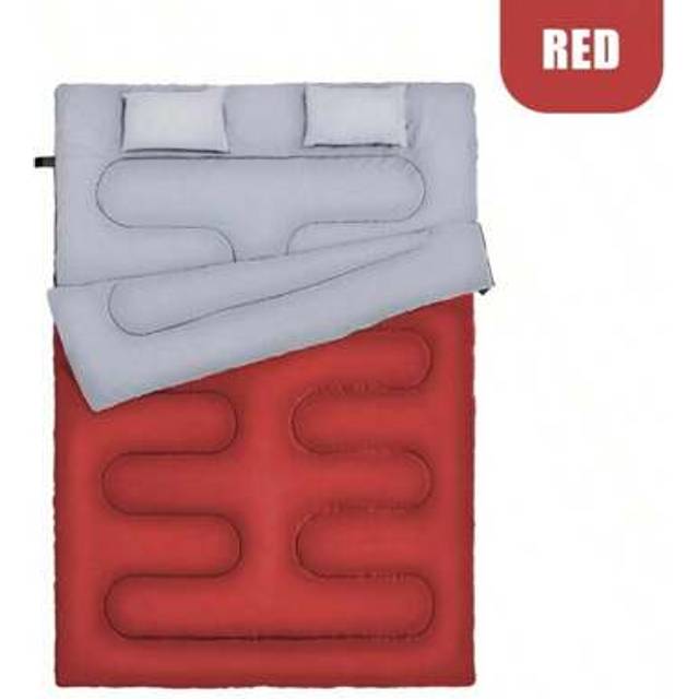 SHEIN Double Sleeping Bag Warm Envelope  3-4 Season Lightweight For Outdoor Backpacking Camping Hiking Travel Bag Indoor & Outdoor