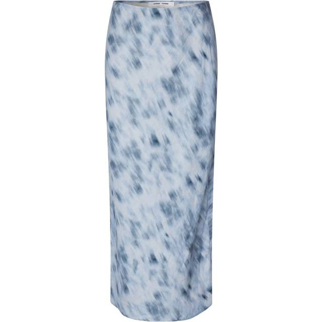 Kjol saagneta long linen wonder blur dawn