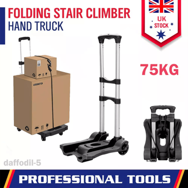 SHEIN 75KG Heavy Duty Folding Lightweight Hand Sack Trolley Cart Wheel Truck Barrow UK