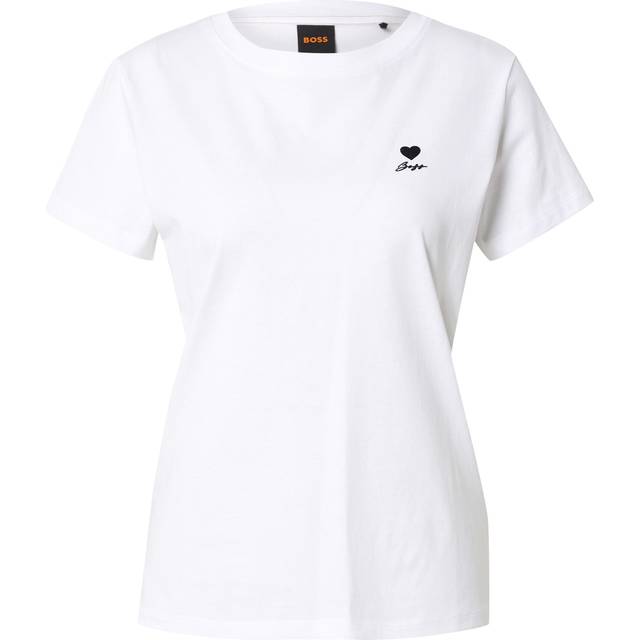 Cotton-jersey T-shirt with chest artwork - White