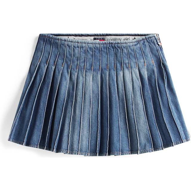 Tommy Girl Denim Pleated Mini Skirt