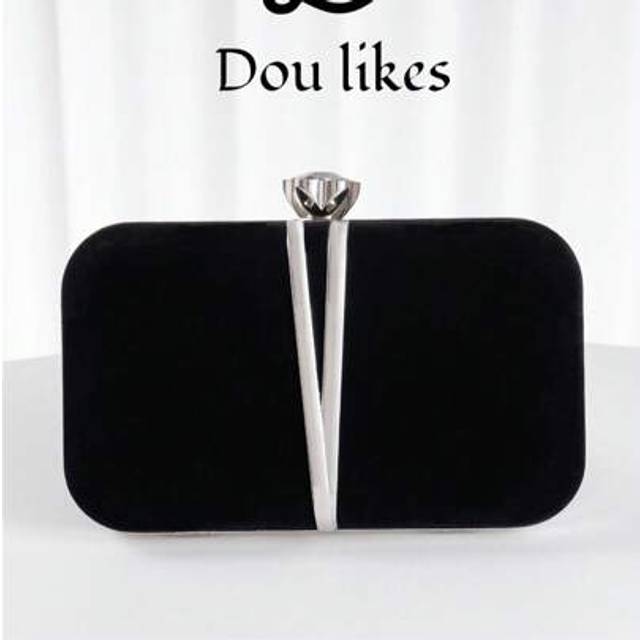 SHEIN Women&#39;s Fashion Luxury Mini Velvet Gift Box Clutch Bag, With Metal Decoration Strap, Shiny Formal Party Handbag With Detachable Chain, Suitable For Pa