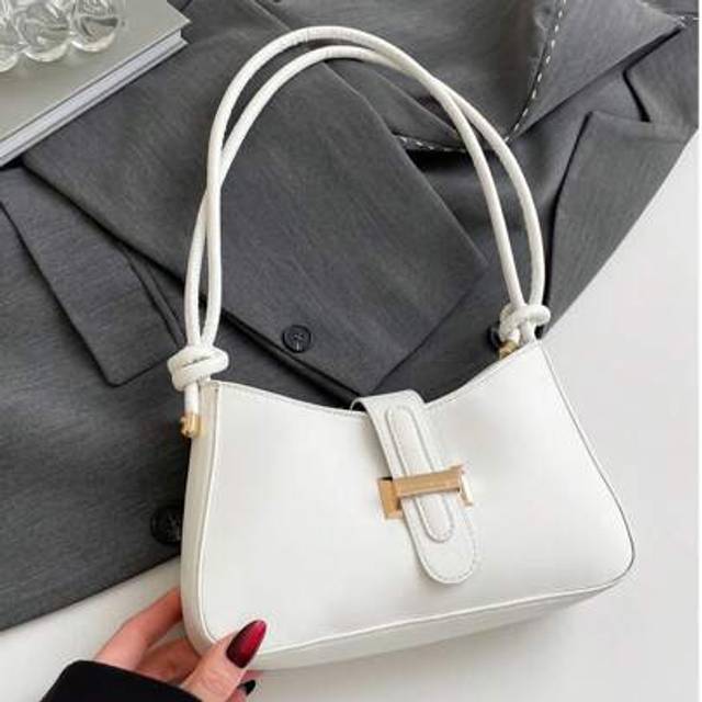 SHEIN Elegant Crescent-Shaped Underarm Shoulder Bag For Women, Chic Casual Fashion, Solid Color Underarm Bag