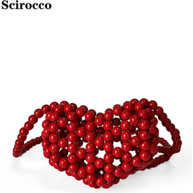 SHEIN New Mini Cute Heart-Shaped Beaded Cross-Body Bag, Versatile Matching Family/Best Friend Style