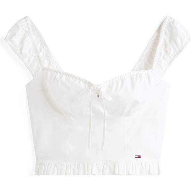 Cropped Extra Slim Fit Sleeveless Blouse