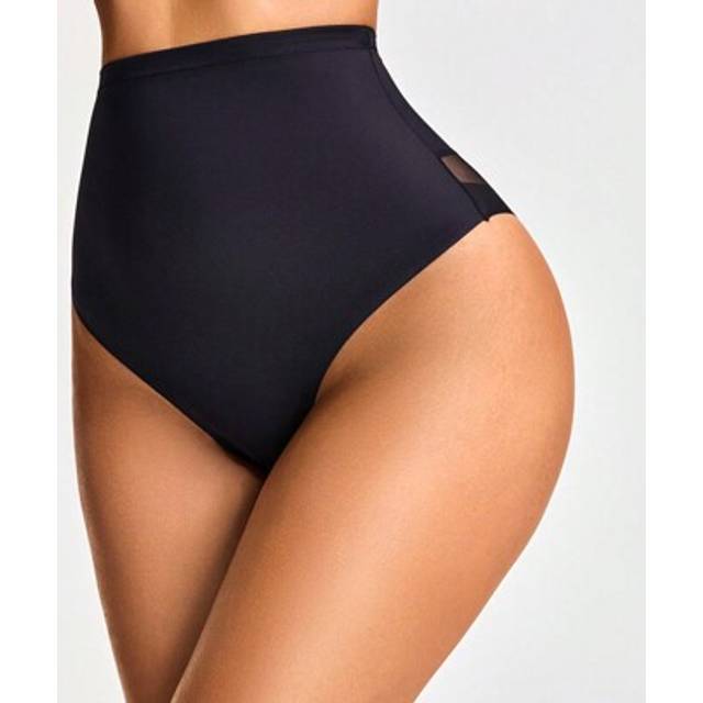 SHEIN 2 Packs Shaping High-Waisted Thong Set Shapewear Short Body Shaper Butt Lifter-Tummy Waist Control