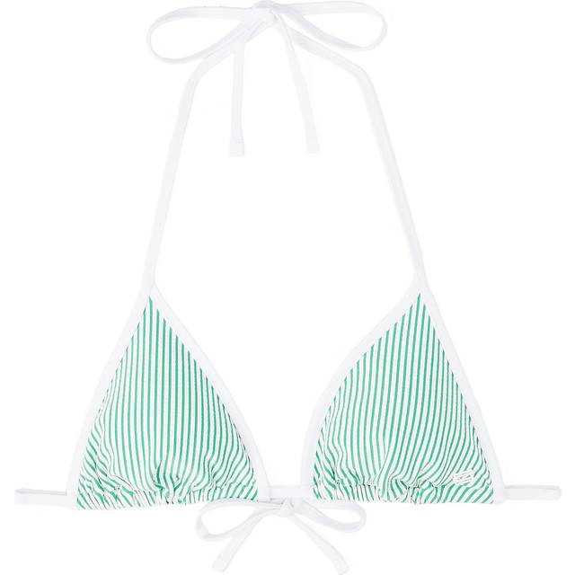 Haut de maillot triangle à rayures - Vert - L