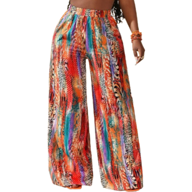 Zivah New Spring/Summer Women All-Match Casual Leopard Print Pants, Suitable For Music Festivals, Easter, Nashville, Boho, Birthdays, Graduation, Daily Wear