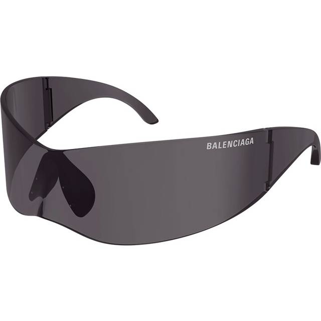 Balenciaga SSENSE Exclusive Black Avant Premier Panther Mask Sunglasses - BLACK-BLACK-GREY - UNI