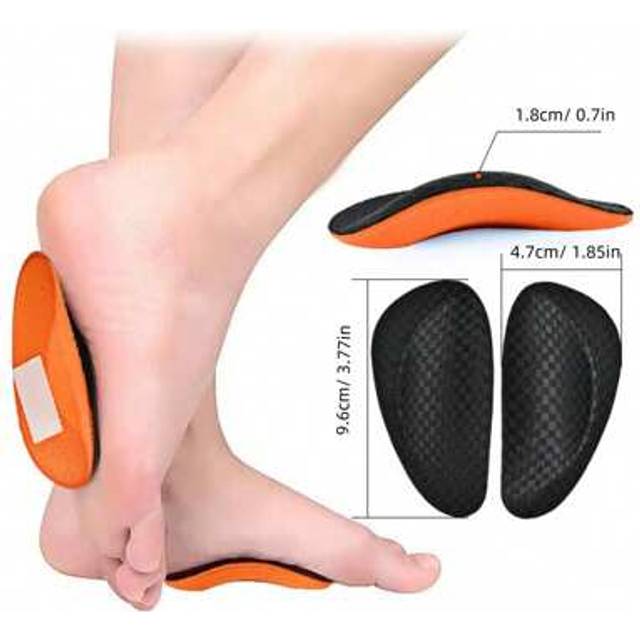 SHEIN 1 Pair EVA Arch Support Half-Size Cushion Sports Shock Absorbing Breathable Insoles, Unisex