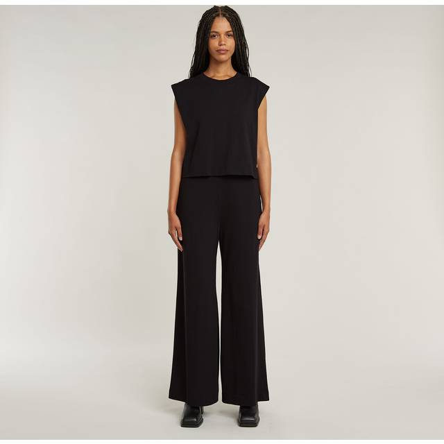 G-Star for woman. D26101-B771-6484 Wide Leg Double Layer Jumpsuit black (XS), Casual, Short sleeve, Organic Cotton, Sustainable