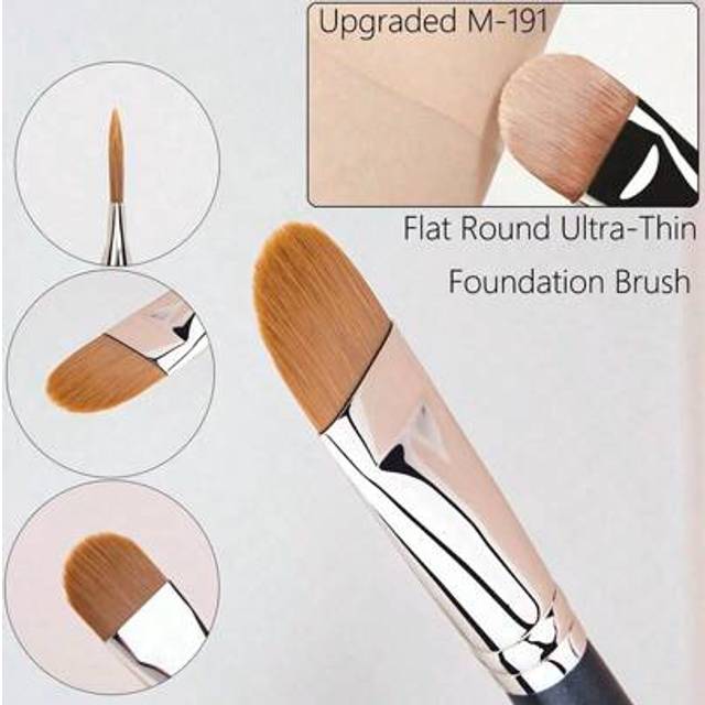 SHEIN 1pc Upgraded Version DM-191 Flat Round Ultra-Thin Makeup Brush For Professional Foundation And Concealer Contouring