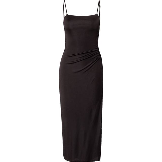 Long jersey dress with drape