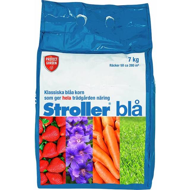 Trädgårdsgödsel Stroller Blå 7Kg 280M²