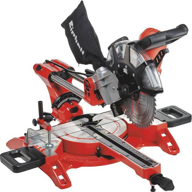 Einhell 4300395 tc-sm 2534/1 dual 250mm electric sliding mitre saw - 240v