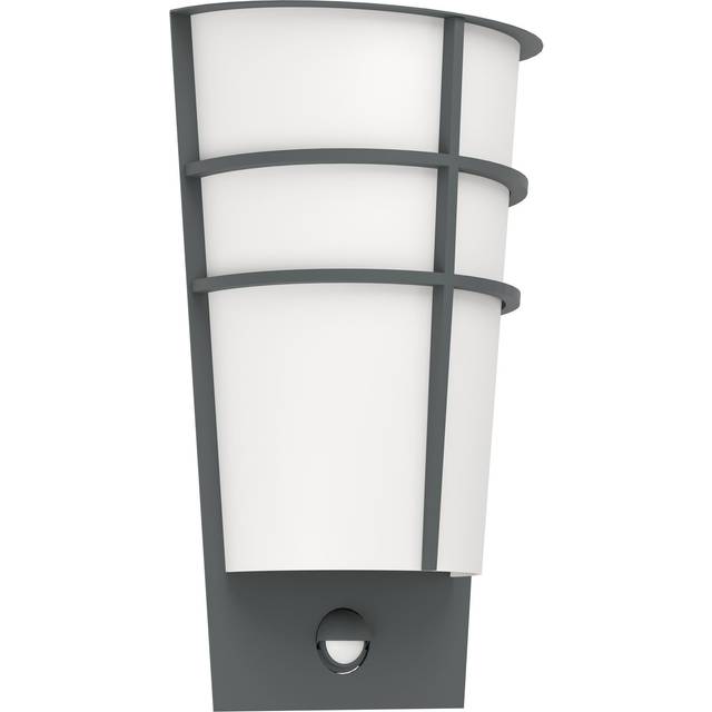Eglo Anthracite Zinc Plated Exterior Wall Light With Sensor, Grey