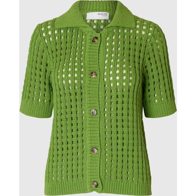 Crochet Style Knitted Cardigan